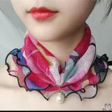 스카프 미니멀 고급스러운 모임룩 스프링
