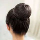 똥머리 헤어망 가발(브라운) 만두머리