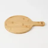 대나무 손잡이 피자트레이(원형) 28x19.5cm