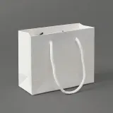 심플 무지 가로형 종이 쇼핑백 10p(15x12cm) (화이트)
