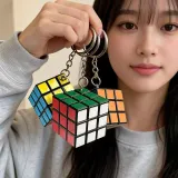 큐브 미니 3단 열쇠고리 데일리 감성 모던 스타일 베이직 아이템