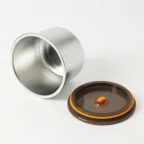전자레인지 원형 스텐 밀폐용기 900ml 반찬통