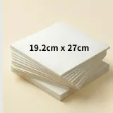 사각 종이호일 다용도 에어프라이어용 대용량 화이트 19.2cmx 27cm 1000개