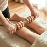 롤케어 원목 바디 마사지 롤러 전신 셀프 마사지스틱