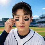 야구 아이패치 10P 눈부심 방지 스티커 눈밑 눈보호 블랙 자외선차단 패치