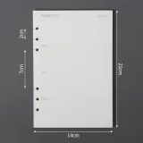 스토리 6공 다이어리속지(A5) 주간 다이어리리필