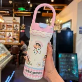 짱구 핸들 텀블러 620ml-핑크