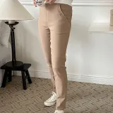 슬림 스판 기모 여성 밴딩 데일리 바지 기모바지 밴딩바지