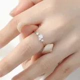 실버925 백금도금 아멜리 오픈링 반지 쇼핑백포함