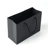 무지 가로형 쇼핑백(블랙) (24x17cm) 선물포장백