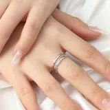[비쥬홀릭] 실버925 앤틱리프 오픈링 반지 사이즈조절
