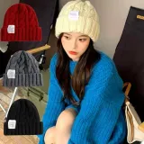 겨울 여성 꽈배기 니트비니 데일리비니 모자