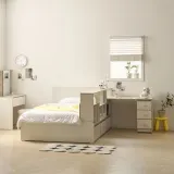 파티션 책장 1200 책상 침대 세트 SS