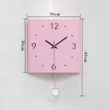 인테리어 코너 무소음 벽시계(색상)