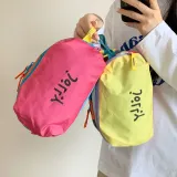 레인보우 컬러풀 3단 멀티수납 대용량 파우치