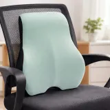 커브 메모리폼 의자 등받이 쿠션 허리등받이 민트