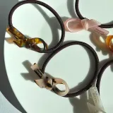 리본 헤어끈 포니테일 머리고무줄 헤어밴드