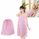 개별포장 피부미용 마사지가운 핑크 일회용가운 위생가운 일회용가운치마 일회용치마 일회용품 왁싱샵가운