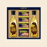 롯데 프리미엄 혼합 7호 로스팜 캔햄 카놀라유 선물세트