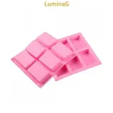 비누 몰드 6구 실리콘 사각 만들기 DIY 공예 재료 성형용