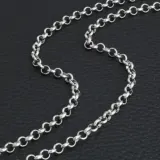 써지컬스틸 3mm 라운드오링 목걸이 남녀공용