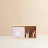 디포랙 1단 2칸 고무나무 오픈 책장 770 D2841
