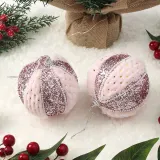 핑크블라썸 패브릭 장식볼 2P(10cm) (엘레강스)