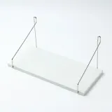 공간데코 벽선반(40x19.5cm)(화이트) 무타공 우드선반
