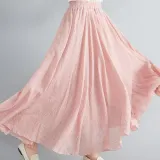 아사면 여름 봄 플레어 롱스커트 롱치마 여자치마 플레어스커트