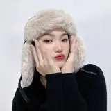 터프 레더 귀달이 군밤모자(블랙) 털모자