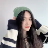 컬러팝 니트 비니(그린) 패션비니