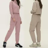 여성 아노락 크롭반집업 스트링 조거팬츠 세트