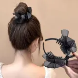 올림머리핀 머리핀리본 긴머리핀 반묶음용