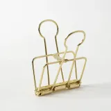 문구존 철제 더블 클립 3개입(5cm) (골드) 클립홀더