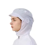 위생모 공장 턱덮개 마스크걸이 주방 모자 화이트