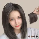 볼륨 헤어피스 정수리 부분가발 헤어뽕 정수리가발 뒷머리 진갈색 여성