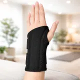 이중지지대 왼손 손목보호대(M) 엄지홀더 손목스트랩