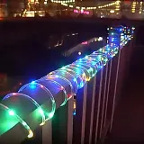 200구 태양광 LED 논네온 전구 야외조명 로프라이트