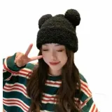 귀달이 털모자 방울 비니 양털 겨울 모자 YZ50234