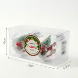 스노우 투명 장식볼 2p(10cm) (사슴마을)