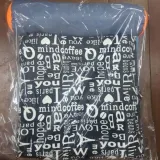 애견 삼각하우스 검정색영문