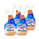 유한락스 주방청소용 600ml+600ml 2세트 찌든때 살균소독 락스