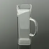 스퀘어 내열유리 거름망 숙우 400ml 공도배