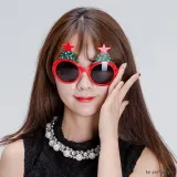 별트리안경(레드) 파티용품 크리스마스 소품 장식