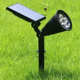 4구 LED 태양광 정원등 P-11(웜색) 야외마당등