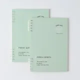 굿럭 A5 20공 루스리프 유선 노트 2p세트 줄공책 그린