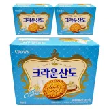 크라운제과 크라운산도 크림 161gx3개