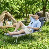 4단 각도조절 야전침대 / 접이식 간이 캠핑침대