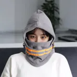 안전 반사띠 넥워머 바라클라바(그레이) 후드넥워머