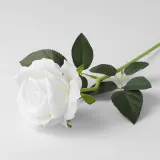 로즈가든 벨벳 장미 조화(화이트) 셀프웨딩 부케